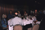 Linda and John Douglas chat over dinner during a Florida Ornithological Society meeting in Titusville, Florida