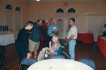 Pam Bowen and Wes Biggs speak with Hank and Dotty Hull in Fort Pierce, Florida
