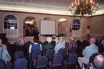 The audience listens as Camille Sewell speaks at a Florida Ornithological Society meeting in Fort Pierce, Florida