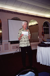 Jane Brooks speaks at a Florida Ornithological Society meeting in Fort Pierce, Florida