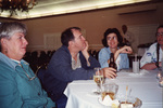 Soo Whiting makes a face at her tablemates in Fort Pierce, Florida