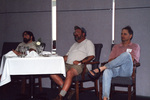 Eugene Stoccardo, Wes Biggs, and Jim Cox listen to a presentation intently in Fort Pierce, Florida
