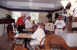 Hank and Dotty Hull chat with Maryanne Thomas, Soo Whiting, and Flip Harrington in Fort Pierce, Florida
