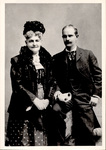 Frank Chapman sits for a portrait with his mother