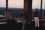George Wallace and Another Guest Sit Perched on Windowsill During Florida Ornithological Society Meeting in Tallahassee by Florida Ornithological Society