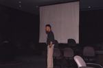 Todd Engstrom Stands in Front of Projector Screen During Florida Ornithological Society Meeting in Tallahassee by Florida Ornithological Society