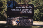Sign Marks Entrance to Edward Ball Wakulla Springs State Park in Wakulla Springs, Florida by Florida Ornithological Society