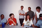 Walter and Karin Taylor Laugh with Eric Stolen, Mike Legare and Others in Fort Myers by Florida Ornithological Society