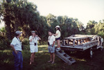 Dale Gawlik Stands Beside Child and Staff Member at Corkscrew Swamp Sanctuary in Naples by Florida Ornithological Society