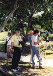 David Stock, Ken Knapp, and David Simpson Use Binoculars and Spotting Scopes on Birding Trip in Marathon, Florida by Florida Ornithological Society