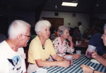 Peggy Powell and Mary Davidson Sit at Table with Drinks in Marathon, Florida by Florida Ornithological Society