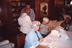Ann and Rich Paul, Marie Slaney, Sally Jue, and Judy Bryan Gather in Historic Parlor in Clewiston by Florida Ornithological Society