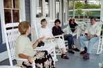 Gail Parsons and Ken Spilios Seated on Porch by Pamela J. Bowen