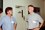 Seth Blitch and Todd Engstrom Conversing in Apalachicola, Florida by Pamela J. Bowen
