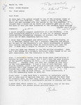 Letter and Draft, Linda Douglas to Fred Lohrer, FOS Treasurer's Job Outline, March 14, 1994