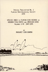 Special Publication No. 1: Species Index 1978
