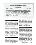 Ornithological Research Division Newsletter: Spring 1995 by Florida Audubon Society and Florida Ornithological Society