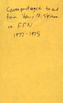 Correspondence: Henry M. Stevenson, Florida Field Naturalist, November 30, 1975 by Henry M. Stevenson