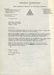Letter, Fred Lohrer, Everglade Kite Drawing, January 23, 1978 by Fred E. Lohrer