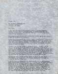 Letter, Fred Lohrer, FFN Editorship Decisions, September 23, 1976