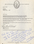 Letter, Karen Harrod Cantrell, Bob Sharp, FFN Mechanicals, August 31, 1976