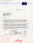 Letter, Fred Lohrer, Barbara Fitzsimmons, Printing Costs, September 29, 1980