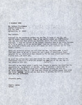 Letter, Fred Lohrer, Barbara Fitzsimmons, FFN Galleys, November 3, 1980 by Fred E. Lohrer