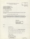 Correspondence: Fred Lohrer, Ruth H. Zalucky, July 27, 1977