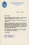 Letter, Fred Lohrer, Betty Valkenburg, FOS Membership, June 11, 1976