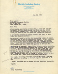 Correspondence: Fred Lohrer, Betty Valkenburg, Florida Field Naturalist, June 25, 1976