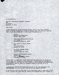 Letter, Fred Lohrer, Betty Valkenburg, FOS Exchange, November 24, 1976
