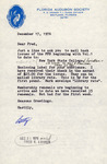 Letter, Fred Lohrer, Betty Valkenburg, New York State College, December 17, 1976