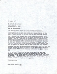Correspondence, Fred Lohrer, Florida Field Naturalist, August 17, 1977 by Fred E. Lohrer and John H. Hintermister