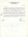 Correspondence, Fred Lohrer, Henry M. Stevenson, Florida Field Naturalist, July 26, 1976