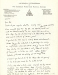 Letter, Fred Lohrer, Florida Field Naturalist, October 28, 1977