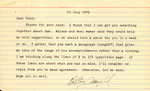 Correspondence, Fred Lohrer, Robert Crawford, William B. Robertson, Florida Field Naturalist, July 25, 1979