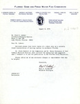 Correspondence, Fred Lohrer, Neal Eichholz, Florida Field Naturalist, August 8, 1979