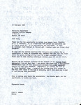 Letter, Fred Lohrer to Houghton Mifflin Company, Florida Field Naturalist Review, February 20, 1980