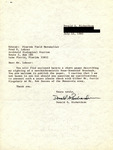 Letter, Donald G. Richardson to Fred Lohrer, FFN Rose-Breasted Grosbeak Manuscript, July 10, 1980