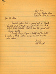 Correspondence, Fred Lohrer and Robert Russell, FFN Roseate Spoonbills Manuscript, November 13, 1980