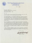 Correspondence, James Williams to Paul W. Sykes, Jr., October 14, 1972 by James Williams and U.S. Fish and Wildlife Service