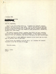 Correspondence, Fred Lohrer and Howard Langridge, Thick–billed Vireo Manuscript, October 5, 1981 by Fred E. Lohrer and Howard P. Langridge
