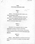 Florida Ornithological Society, First By-laws by Florida Ornithological Society