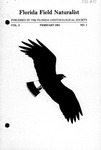 Florida Field Naturalist, Volume 9 No. 1, February 1981 by Florida Ornithological Society