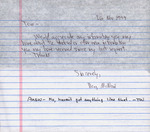 General Correspondence, November 16, 1999 by Douglas B. McNair