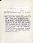 Suggestions, Reorganizing Erma J. Fisk Manuscript, August 1980 by Erma J. Fisk