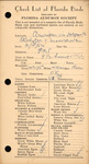 Checklist of Florida Birds, W. M. Davidson, December 4, 1954 by William M. Davidson