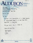 Letter, Tom Webber, Western spindalis FOS Archives, November 30, 2000 by Unknown