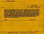 Reply Form, Lovett E. Williams to Herbert Kale, Pelican Colonies, June 30, 1970 by Lovett E. Williams Jr.