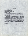 Letter, Herbert Kale to Alexander Sprunt and Frank Ligas, April–May Observations, July 9, 1970 by Herbert W. Kale II